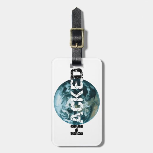 Hacket Planet Erde Gepäckanhänger (Vorderseite vertikal)