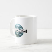 Hacket Planet Erde Kaffeetasse (Vorderseite Links)