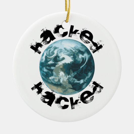 Hacket Planet Erde Keramik Ornament (Vorne)