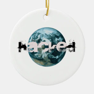 Hacket Planet Erde Keramik Ornament