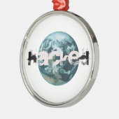 Hacket Planet Erde Ornament Aus Metall (Links)