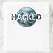 Hacket Planet Erde Ovaler Aufkleber (Tasche)
