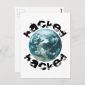 Hacket Planet Erde Postkarte (Vorne/Hinten)