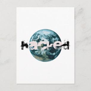Hacket Planet Erde Postkarte