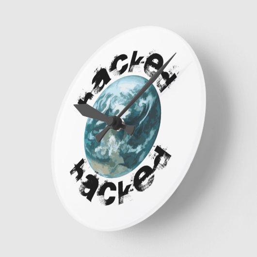 Hacket Planet Erde Runde Wanduhr (Winkel)