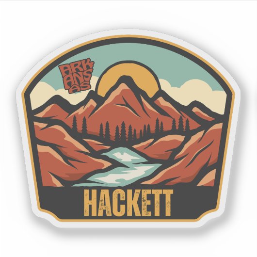 Hackett, Arkansas Aufkleber (Vorderseite)