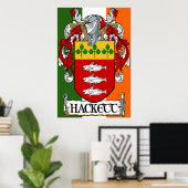 Hackett Coat of Arms Print Poster (Heimbüro)