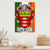 Hackett Coat of Arms Print Poster (Küche)