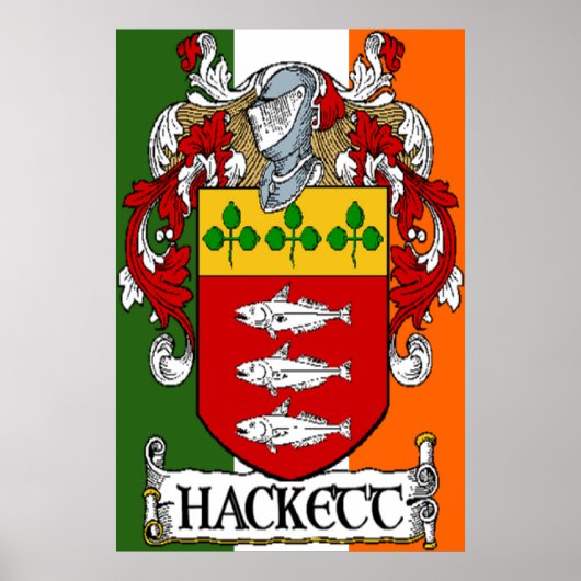 Hackett Coat of Arms Print Poster (Vorne)