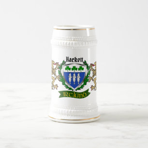 Hackett Irish Shield Beer Stein Bierglas