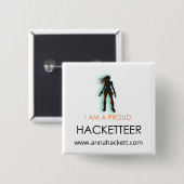 Hacketteer Button (Vorne & Hinten)