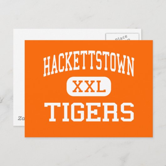 Hackettstown - Tigers - Hoch - Hackettstown Postkarte (Vorne/Hinten)