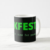 Hackfest-Titelbildschirm-Tasse Kaffeetasse (VorderseiteRechts)