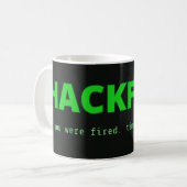 Hackfest-Titelbildschirm-Tasse Kaffeetasse (Vorderseite Links)