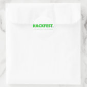 Hackfest-Titelseiten-Aufkleber Runder Aufkleber (Tasche)