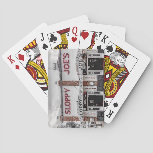 Hackfleisches mit Soße Spielkarten Key Wests (Rückseite)