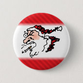 Hackin Santa Funny Cartoon Button (Vorderseite)