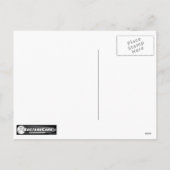 Hackin Santa Funny Cartoon Feiertagspostkarte (Rückseite)