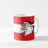 Hackin Santa Funny Cartoon Kaffeetasse (VorderseiteRechts)