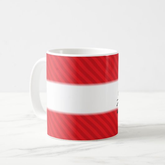 Hackin Santa Funny Cartoon Kaffeetasse (Vorderseite Links)