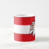 Hackin Santa Funny Cartoon Kaffeetasse (Mittel)