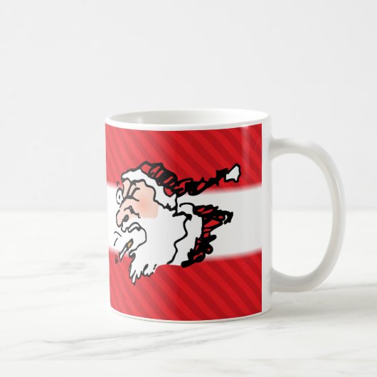 Hackin Santa Funny Cartoon Kaffeetasse (Rechts)