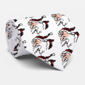 Hackin Santa Funny Cartoon Krawatte (Gerollt)