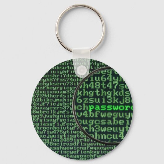 Hacking nach Passwort Schlüsselanhänger (Vorderseite)