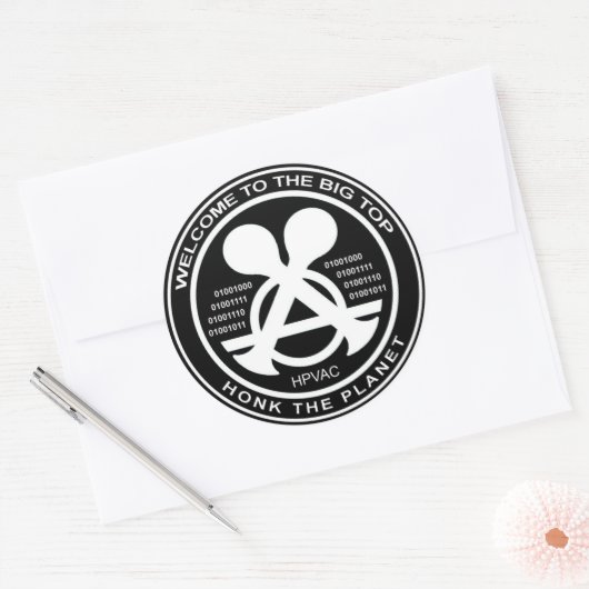 Hacking Sticker HPVAC Binary HONK! (Umschlag)