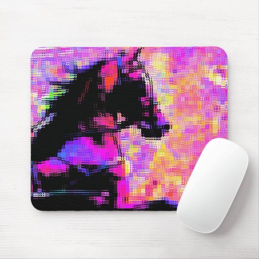 Hackney in Harness Mousepad (Mit Mouse)