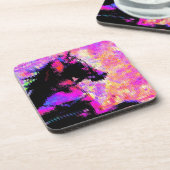 Hackney in Harness Untersetzer (Linke Seite)