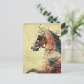 Hackney Pony Postkarte (Stehend Vorderseite)