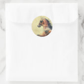 Hackney-Pony Runder Aufkleber (Tasche)