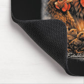 Hackordnung Hinterhof Hühnerherde Lustiger Bauernh Mousepad (Ecke)