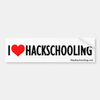 Hackschooling Autoaufkleber