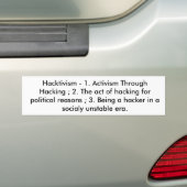 Hacktivism Aufkleber Autoaufkleber (Auf Auto)