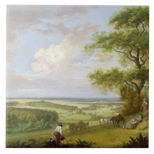 Hackwood Park, Hampshire (Öl auf Leinwand) Fliese (Vorderseite)