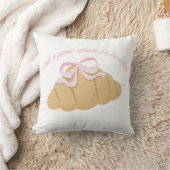 Had a Panic Attack for Breakfast Cute Croissant Kissen (Decke)