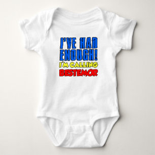Had genug Calling Bestemor Baby Strampler