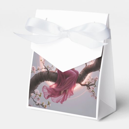 Hada mágica entre flores de cerezo – Ilustración d Geschenkschachtel (Vorderseite)