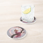 Hada mágica entre flores de cerezo – Ilustración d Getränkeuntersetzer (Seite)