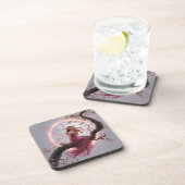 Hada mágica entre flores de cerezo – Ilustración d Getränkeuntersetzer (Rechte Seite)