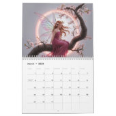 Hada mágica entre flores de cerezo – Ilustración d Kalender (Mär 2026)