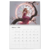 Hada mágica entre flores de cerezo – Ilustración d Kalender (Feb 2026)