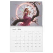 Hada mágica entre flores de cerezo – Ilustración d Kalender (Jan 2026)