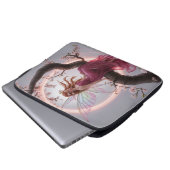 Hada mágica entre flores de cerezo – Ilustración d Laptopschutzhülle (Vorne Knopf)