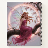 Hada mágica entre flores de cerezo – Ilustración d Notizblock (Rückseite)