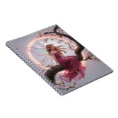 Hada mágica entre flores de cerezo – Ilustración d Notizblock (Rechte Seite)