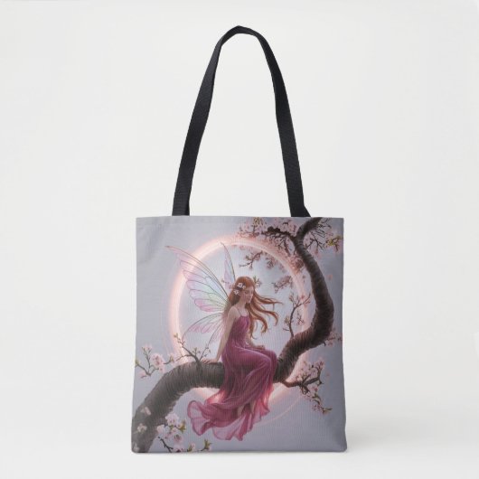 Hada mágica entre flores de cerezo – Ilustración d Tasche (Vorderseite)