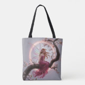 Hada mágica entre flores de cerezo – Ilustración d Tasche (Rückseite)